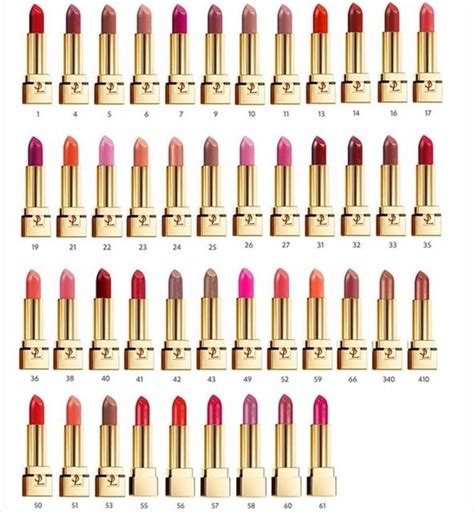 ysl lipstick color code